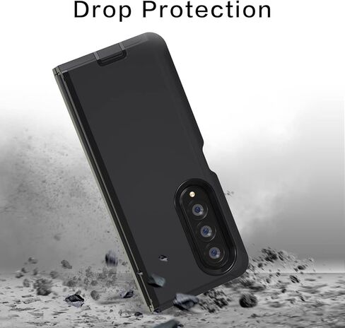 تصميم TDTOK لهاتف Samsung Galaxy Z Fold 4 حافظة حافظة، حافظة رفيعة متينة مقاومة للصدمات Z Fold 4 مع مسند بمشبك حزام دوار وحافظة حماية من الدرجة العسكرية لهاتف Galaxy Z Fold 4 مع مشبك حزام in Kuwait