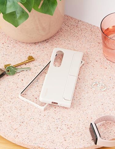 SAMSUNG Galaxy Z Fold4 Official Standing Cover with Pen Sand in Saudi Arabia