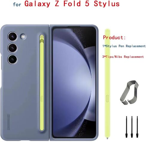 Fold 5 S Pen Fold Edition استبدال لجهاز Galaxy Z Fold 5 S Pen Touch Stylus S Pen Slim 1.5mm Pen Tip، 4,096 مستويات الضغط. Z Fold5 S Pen Fold Edition + نصائح/مناقير (أخضر) in Kuwait
