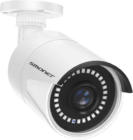 كاميرا أمان POE 5 ميجابكسل، كاميرا IP خارجية SMONET، رؤية ليلية، متوافقة فقط مع نظام كاميرا SMONET 5MP POE in Kuwait
