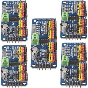 اي او اي سي ار اي اي 5 قطع PCA9685 16 قناة PWM محرك سيرفو PCA9685 وحدة IIC 12 بت، للروبوت أو وحدة درع راسبيري بي اي in Kuwait