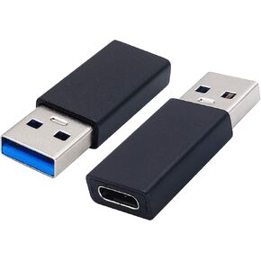 محول AAOTOKK من النوع C إلى USB A محول USB من النوع C أنثى إلى USB ذكر OTG لأجهزة الكمبيوتر المحمولة وبنوك الطاقة والمزيد من أجهزة منافذ USB A، يدعم مزامنة البيانات والشحن (عبوتان-أسود F/M) in Kuwait