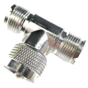 Liberty CB Accessories 48437 CB Radio UHF"T" Coax Cable Connector (Female-Male-Female) in Saudi Arabia