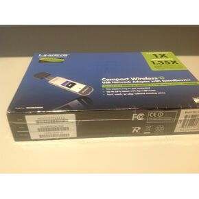 محول شبكة USB صغير الحجم اللاسلكي من سيسكو-لينكسيس WUSB54GSC مع معزز السرعة in Kuwait