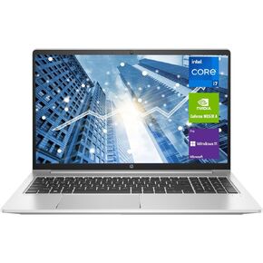 كمبيوتر محمول HP ProBook 450 G9 للأعمال، شاشة FHD مقاس 15.6 بوصة، الجيل الثاني عشر Intel Core i7-1255U، NVIDIA GeForce MX570A، ذاكرة الوصول العشوائي 16 جيجابايت، 512 جيجابايت SSD، قارئ FP، HDMI، RJ45، Wi-Fi 6، Windows 11 Pro in Saudi Arabia