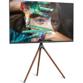 ProMounts Easel TV Stand with Tripod Base for 47-72inch LED LCD OLED Flat Screens, Height Adjustable TV Floor Stand w/Cable Ties, 180°Swivel Portable TV Mount Stand for Bedroom, Living Room, Studio in Kuwait