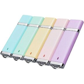 KOOTION 5 X 32GB Enamel USB 2.0 Flash Drive Thumb Drives Memory Stick - 5 Colors (Blue, Green, Pink, Purple, Yellow,) in Kuwait