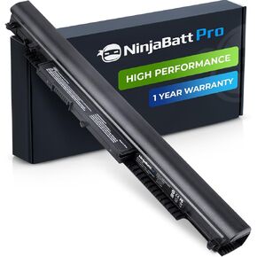 NinjaBatt Pro Battery for HP 807956-001 807957-001 HS04 807611-421 HS03 HSTNN-LB6U 15-AY039WM 15-AY009DX 15-AY061NR 15-BA009DX TPN-I119 15-AY041WM 255 G5 HSO4, Premium Cells - [4 Cells/2600mAh]