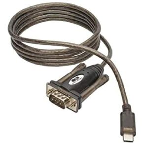تريب لايت كيبل محول تسلسلي بمنفذين USB الى DB9/ RS 232 بطول 6 اقدام FTDI، احتفاظ كوم M/M 6 قدم (U209-006-2) in Kuwait