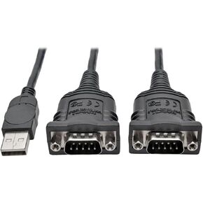 Tripp Lite 5ft USB to Serial Adapter Cable (USB-A to DB9 M/M)(U209-000-R)