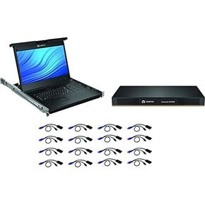 Vertiv Avocent LRA, Local Rack Access, 1U, Rack Mount Console, 8-Port KVM Console, 8 Cables (LRA185KMM8D-G01) in Kuwait
