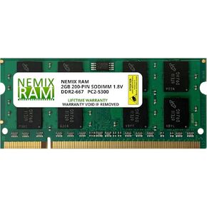 NEMIX RAM 8GB (2x4GB) DDR2-667MHz PC2-5300 2Rx8 1.8V SODIMM ذاكرة الكمبيوتر المحمول in Saudi Arabia