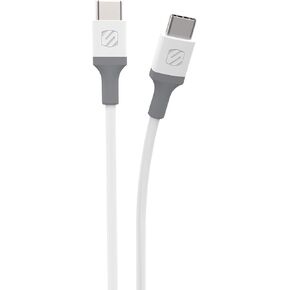 Scosche CC4WG-SP Strikeline USB-C to USB-C Sync Charging Cable, 4 Feet, White/Gray in Saudi Arabia