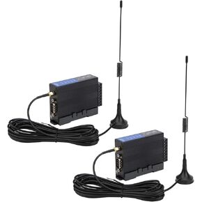 ViaGasaFamido 2Pcs Wireless Transceiver Module, RF Transceiver Module, RS232/485/422-LORA DC12-36V Remote Transmission Radio Transceiver Module in Saudi Arabia