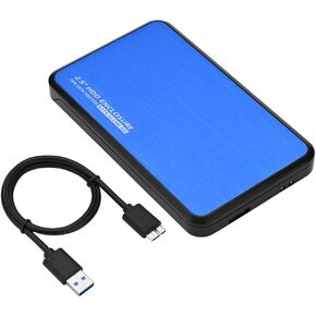 حافظة صندوق محرك الأقراص الصلبة الخارجية HDD USB3.0 إلى 2.5 بوصة محول SATA SDD (معدل نقل يصل إلى 5 جيجابت في الثانية) لـ 2.5 بوصة SATA I/ SATA II/ SATA III HDD / SDD (أزرق) in Kuwait