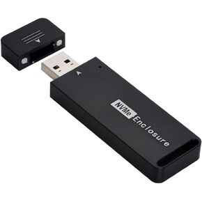 NFHK USB 3.1 Gen2 10Gbps to NVME PCI-E M-Key Solid State Drive External Enclosure 2230/2242mm