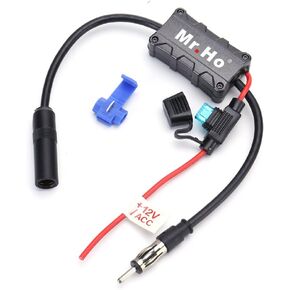 مستر. هو مضخم اشارة راديو اف ام وايه ام للسيارة 12 فولت لجميع السيارات، اسود in Kuwait