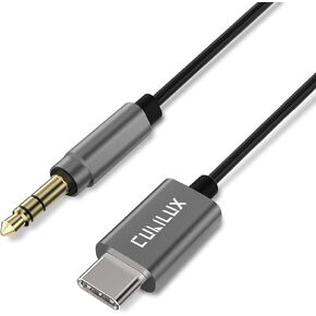 كابل Cubilux بطول 2 قدم USB C إلى 3.5 مم Aux مع 96 كيلو هرتز/24 بت DAC متوافق مع Samsung S23/S22/S21/S20 Z Fold/Z Flip 5/4/3/2، Google Pixel Pixel 8/7/6 Pro 7a 6a 5 4 XL، سلك صوت للسيارة من النوع C 1/8 بوصة in Saudi Arabia