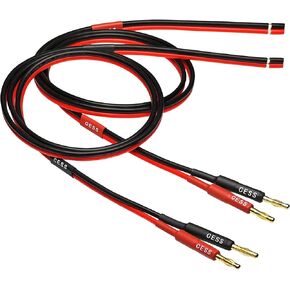 CNCESS Banana Plug to Bare Wire Open End Cable, 14AWG, 2-Pack (6 Feet) in Kuwait
