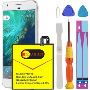 (Upgraded) Google Pixel XL Battery, Euhan 3700mAh Li-Polymer Battery B2PW2100 Replacement for HTC Google Pixel XL 5.5", G-2PW2200 Nexus M1 with Repair Replacement Kit Tools in Saudi Arabia