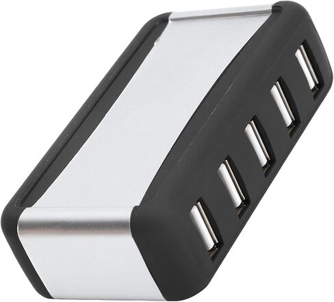 USB 7-Port Hub متعدد منافذ USB الموسع نقل البيانات بسرعة USB الفاصل موسع عالي السرعة مع مصدر طاقة 100‑240 فولت لأجهزة الكمبيوتر المحمول وأجهزة الكمبيوتر المكتبية وأجهزة الكمبيوتر المحمولة (قابس الولايات المتحدة) in Saudi Arabia