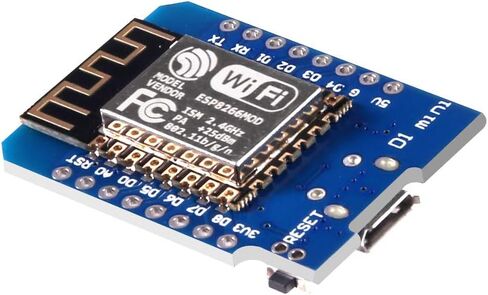 5PCS WLAN WiFi Internet Development Board D1 Mini NodeMcu Lua 4M Bytes Development Module Base on ESP8266 ESP-12F for Arduino Compatible with WeMos D1 Mini (5PCS) in Saudi Arabia