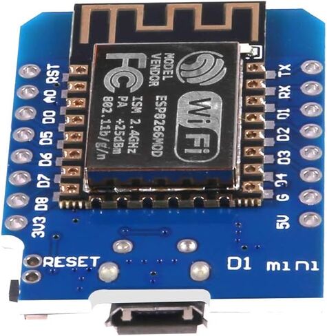 5PCS WLAN WiFi Internet Development Board D1 Mini NodeMcu Lua 4M Bytes Development Module Base on ESP8266 ESP-12F for Arduino Compatible with WeMos D1 Mini (5PCS) in Saudi Arabia