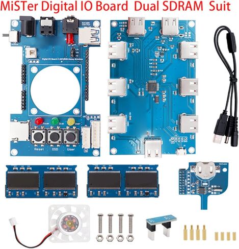 مجموعة لوحة IO الرقمية، مجموعة أدوات المشروع لـ DE10 FPGA لـ MisterFPGA، Dual SDRAM V2.9 لوحدة تحكم الألعاب متعددة المنصات in Saudi Arabia