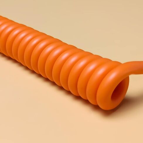 دبليو ال جي كيو كيبل مساحة كيبورد العاب ميكانيكي ملفوف مخصص من النوع C الى USB A مع موصل افياتور قابل للفصل، مناسب للتابلت/الجوال/اجهزة USB 2.0 الاخرى (برتقالي) in Kuwait