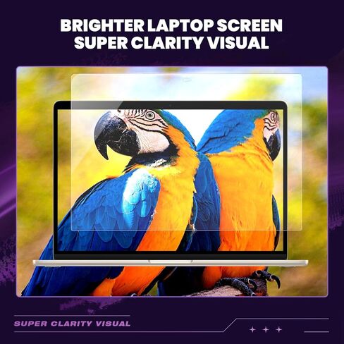 واقي شاشة كمبيوتر محمول من الزجاج المقسى مقاس 15.6 بوصة من GUDTEKE، واقي شاشة عالي الدقة مضاد للانعكاس بدرجة 9H مع طلاء مضاد للوهج مقاس 15.6 بوصة، سهل التركيب ولا يحتوي على فقاعات in Kuwait