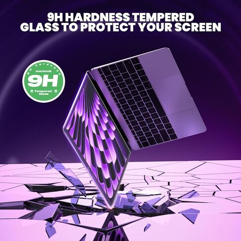 واقي شاشة كمبيوتر محمول من الزجاج المقسى مقاس 15.6 بوصة من GUDTEKE، واقي شاشة عالي الدقة مضاد للانعكاس بدرجة 9H مع طلاء مضاد للوهج مقاس 15.6 بوصة، سهل التركيب ولا يحتوي على فقاعات in Kuwait