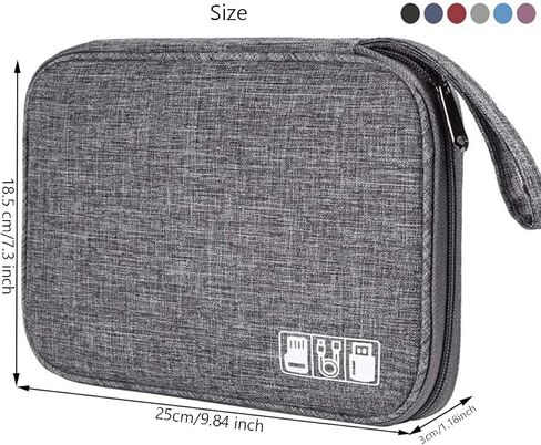 حقيبة سفر للملحقات الإلكترونية، حقيبة منظم حامل سلك الكابل العالمي، حقيبة منظم الكابلات المحمولة المقاومة للماء، حقيبة محركات أقراص فلاش USB، حقيبة حافظة الكابل، منظم حقيبة USB، حقيبة شاحن USB in Kuwait