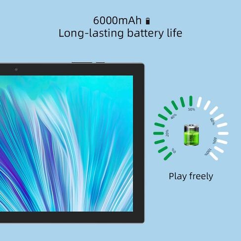 Tablet 2 in 1 Tablets 10 inch Android 15 Tablet Set with Keyboard Case Mouse Stylus Pen, 8GB+32GB Tablets 10.1" HD Touch Screen Tab, 2MP+8MP Dual Camera 6000mAh battery WiFi6 Bluetooth Tableta PC Pink in Kuwait