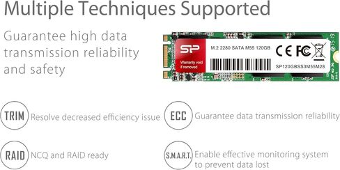 Silicon Power 120GB M55 M.2 2280 SSD With R/W Up To 550MB/s (SLC Cache for Speed Boost) SATA III Internal Solid State Drive for Ultrabooks and Tablets (SP120GBSS3M55M28) in Saudi Arabia