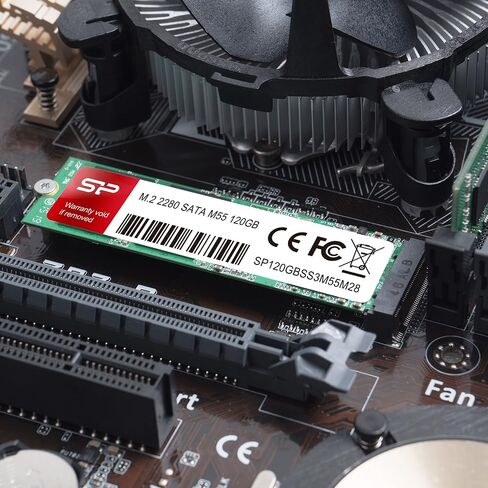 Silicon Power 120GB M55 M.2 2280 SSD With R/W Up To 550MB/s (SLC Cache for Speed Boost) SATA III Internal Solid State Drive for Ultrabooks and Tablets (SP120GBSS3M55M28) in Saudi Arabia