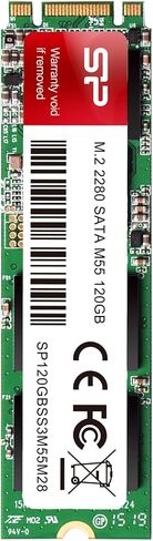 Silicon Power 120GB M55 M.2 2280 SSD With R/W Up To 550MB/s (SLC Cache for Speed Boost) SATA III Internal Solid State Drive for Ultrabooks and Tablets (SP120GBSS3M55M28) in Saudi Arabia