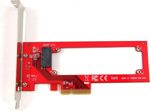 مهايئ للمضيف PEXE1S159 PCIe 4.0 × 4 لـ EDSFF E1.S NVMe SSD - NVMe E1.S SSD محول حاملة PCIe SSD NVMe E1.S in Kuwait