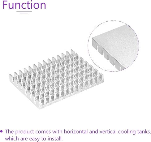 DMiotech 5 Pack 30x40x5mm سبائك الألومنيوم المبرد المبرد الإلكتروني لشريحة MOSFET IC in Saudi Arabia