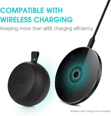 سماعات اذن سباحة مقاومة للماء بتصنيف IP68 - سماعات بلوتوث لاسلكية رياضية بميكروفون مدمج، مقاومة للتعرق مع علبة شحن لاسلكية، خاصة للسباحة والاستحمام والقيادة والساونا in Kuwait