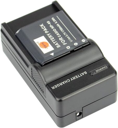 استبدال DSTE لبطارية 2X NP-40 + محول شاحن سيارة DC73 للسفر متوافق مع Casio EX-FC100 FC150 FC160S Z400 PRO P505 P600 P700 Zoom Z100 Z1000 Pentax XG-1 كاميرا مثل LB-060 in Saudi Arabia