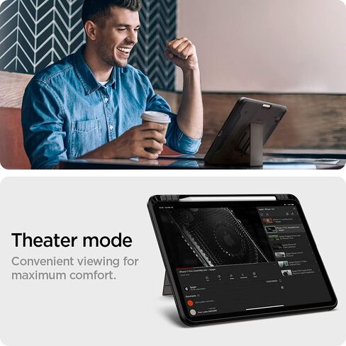 حافظة Spigen Tough Armor Pro مصممة لجهاز iPad Pro 11 بوصة M2 الجيل الرابع (2022) / الجيل الثالث (2021) / الجيل الثاني (2020) / الجيل الأول (2018) مع حامل قلم رصاص - أخضر عسكري in Kuwait