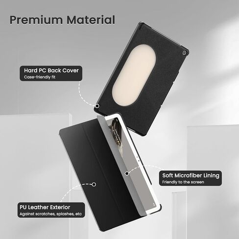 MoKo for Google Pixel Tablet Case 2023, Foldable Design + Ultra Thin Slim Leather TPU Back Full Protector Trifold Stand Cover Case for Pixel Tablet, 11inch, Gray in Saudi Arabia