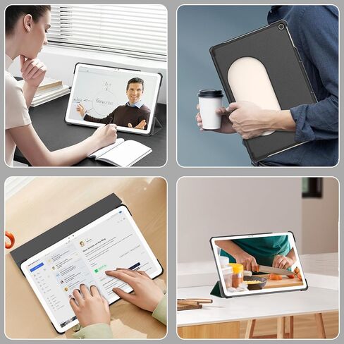 MoKo for Google Pixel Tablet Case 2023, Foldable Design + Ultra Thin Slim Leather TPU Back Full Protector Trifold Stand Cover Case for Pixel Tablet, 11inch, Gray in Saudi Arabia