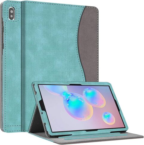 حافظة Fintie لجهاز Samsung Galaxy Tab S6 10.5" 2019 (موديل SM-T860/T865/T867)، [تصميم فتحة قلم S حاصل على براءة اختراع] غطاء حامل عرض متعدد الزوايا تنبيه/غفو تلقائي، ظلال زرقاء in Saudi Arabia
