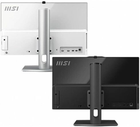 كمبيوتر مكتبي MSI Modern AM242TP AIO، شاشة لمس FHD مقاس 23.8 بوصة، Intel Core i7-1260P، ذاكرة 16 جيجابايت، 512 جيجابايت SSD، WiFi 6، BT 5.1، كاميرا ويب FHD، أبيض، Windows 11 Home Plus (12M-055US) in Saudi Arabia