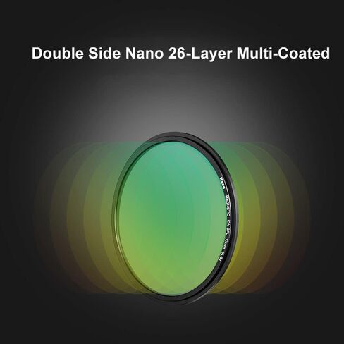 Kase 58mm Wolverine Magnetic Circular Polarizer Camera Lens Filter CPL with Lens Adapter Ring, Shockproof Tempered Optical Glass & HD Multi Coated Polarizing Filter in Saudi Arabia