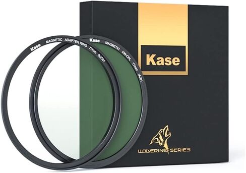 Kase 58mm Wolverine Magnetic Circular Polarizer Camera Lens Filter CPL with Lens Adapter Ring, Shockproof Tempered Optical Glass & HD Multi Coated Polarizing Filter in Saudi Arabia