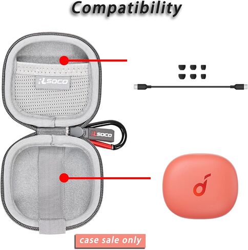 حافظة RLSOCO لسماعات Anker Soundcore Life P3 المانعة للضوضاء (أسود) in Saudi Arabia