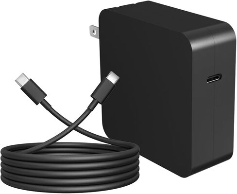 65W USB C Charger - USB C Laptop Computer Charger 65 watt Type C : for Lenovo/HP/Dell/Steam Stream Steak Deck/Asus/Samsung/Acer/MacBook pro or Smart Phones Universal USB-C Fast AC Adapter Power Cord in Kuwait