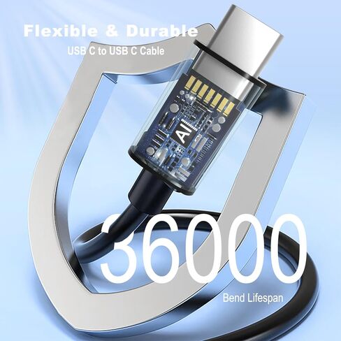 65W USB C Charger - USB C Laptop Computer Charger 65 watt Type C : for Lenovo/HP/Dell/Steam Stream Steak Deck/Asus/Samsung/Acer/MacBook pro or Smart Phones Universal USB-C Fast AC Adapter Power Cord in Kuwait